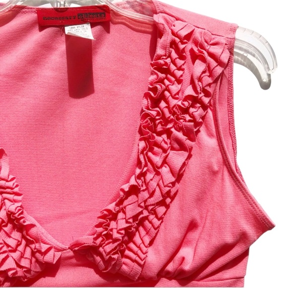 Y2K Pink Ady Gluck Frankel Tuxedo Top for Necessary Objects, size Large - Picture 3 of 9